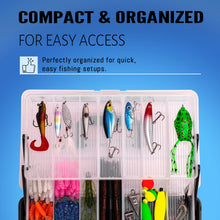 Load image into Gallery viewer, Vipfish Large 3-Layer Fishing Tackle Box Lures with Tackle Included 448 Pcs
