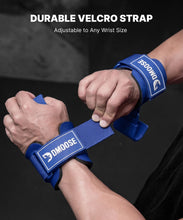 Load image into Gallery viewer, DMoose Fitness Weight Lifting Hooks (Pair) for Deadlifts (All Blue)