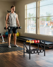 Load image into Gallery viewer, FHXZH 2-Tier Dumbbell Rack Stand Only - Small Weight Rack for Home Gym