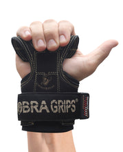 Load image into Gallery viewer, Cobra Grips Weight Lifting Gloves (PRO Black Leather)