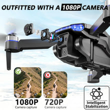 Load image into Gallery viewer, Buvnatep Foldable FPV Drone with 1080P Camera, RC Mini Drone for Kids and Adults