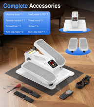 Load image into Gallery viewer, Portable Under Desk Elliptical Machine with Wireless Remote - White