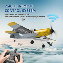 Load image into Gallery viewer, RC Plane 3 Channel BF-109 Remote Control Airplane Fighter Toys,2.4GHz 6-axis Gyro Stabilizer RTF Glider Aircraft Plane with 2 Batteries