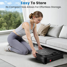 Load image into Gallery viewer, NISILIN Vibration Plate Exercise Machine for Lymphatic Drainage with 200 Levels, Whole Body Fitness Workout Equipment Stand Shake Board Sport Gym for Weight Loss Fat Burner for Women Men (Black)