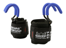 Load image into Gallery viewer, Best Weight Lifting Rod Hooks Heavy Duty Wrist Wraps (Blue, Women-Wrist Size Small/Medium)