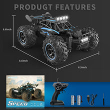 Load image into Gallery viewer, Remote Control Car, 2.4GHz 20-25KM/H Variable Speed Turbo 2-Speed Acceleration High Speed RC Car, 1:16 Off-Road Monster Truck with LED Lights