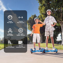 Load image into Gallery viewer, Hoverboard with Seat Attachment Combo, 6.5" Self Balancing Hover Board with Bluetooth Speakers and LED Lights (Include Go-Kart)