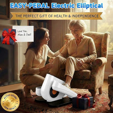 Load image into Gallery viewer, HJDFGSS Under Desk Elliptical Machine, Electric Leg Exerciser While Sitting for Seniors with Remote Control, Quiet Portable Seated Pedal Exerciser, Auto & Manual Mode, 10 Speeds for Home Office(White)