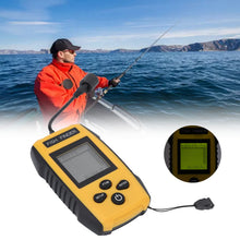 Load image into Gallery viewer, Portable Fish Finder with LCD Display, Handheld Sonar Depth Finder for Kayak Boat Lake Sea Ice Fishing, 2ft–328ft Detection, Alarm Function