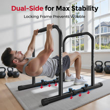 Load image into Gallery viewer, SPORTSROYALS DP1 Dip Station Adjustable Dip Bar - Red