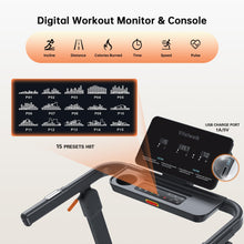 Load image into Gallery viewer, Vitalwalk Foldable Treadmill with Auto Incline