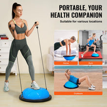 Load image into Gallery viewer, VEVOR 23-inch Half Exercise Ball Trainer, 660 lbs Capacity Balance Ball, Includes Resistance Bands - Particle Blue