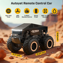 Load image into Gallery viewer, RC Car Kids Toys for Ages 6+, Remote Control Car Waterproof Monster Truck, Amphibious 4WD All Terrain/Black