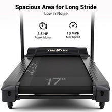 Load image into Gallery viewer, THERUN Incline Treadmill - Black Red