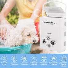 Load image into Gallery viewer, Portable Water Heater Propane Tankless - 6L 1.58GPM RV on demand Hot Gas Outdoor Digital Display Water Heater for Camping,Boat,Cabins