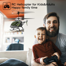 Load image into Gallery viewer, Remote Control Helicopter, S39H RC Helicopter with Altitude Hold and High & Low Speed Mode,2 Batteries, Big Size Aircraft for Adults Kids(Green)