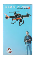 Load image into Gallery viewer, 360 Skyview GPS Video Drone, Camera & Stabilized Aerial Footage (Orange/Black)