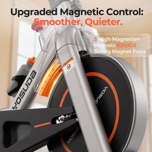 Load image into Gallery viewer, YOSUDA Exercise Bike, Brake Pad Stationary Bike for Home -Magnetic-Grey