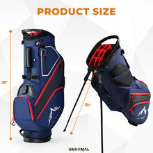 Load image into Gallery viewer, uniHimal 14-Way Golf Stand Bag, Lightweight Golf Bag for Men Navy Blue
