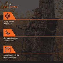 Load image into Gallery viewer, BIG GAME Big Buddy 2-Person Ladder Whitetail Deer Elk Mule Above Hunting Outdoors Flex-Tek Seats 16' Tall Tree Stand