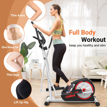 Load image into Gallery viewer, ANCHEER Elliptical Exercise Machine - Black with Red