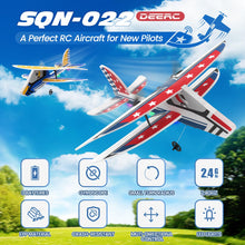 Load image into Gallery viewer, RC Plane, 2.4GHZ Remote Control Airplane W/ 3 Batteries & 6-axis Gyro Stabilizer, 2CH RTF RC Glider Toy