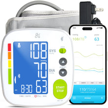Load image into Gallery viewer, Greater Goods Bluetooth Smart Blood Pressure Monitor for Home Use –Large Backlit Display