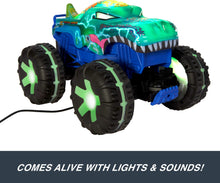 Load image into Gallery viewer, Hot Wheels Toy Truck Monster Trucks RC, Oversized Remote-Control Mega-Wrex Alive in 1:15 Scale, 3 Modes of Play