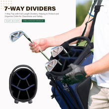 Load image into Gallery viewer, uniHimal Lightweight 7-Way Golf Stand Bag for Men & Women (Blue)