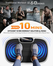 Load image into Gallery viewer, Vibration Plate Exercise Machine for Weight Loss and Lymphatic Drainage - 330lbs Capacity Vibrating Platform for Home Gym Workout, Full Body Shaker Pilates Equipment with Loop Bands for Women and Men