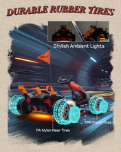 Load image into Gallery viewer, First Ride On Licensed McLaren Electric Go Kart for Kids, 24V 7AH Electric Drift Kart Car with Adjustable Seat