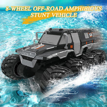 Load image into Gallery viewer, Amphibious Remote Control Car 1: 12 8WD, RC Monster Truck Toys, 2.4G RC Rock Crawler Off Road RC Car Toys