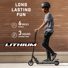 Load image into Gallery viewer, Electric Kids Scooter, Boys & Girls Ages 13+, Max Rider Weight Up to 175lbs, Top Speed of 15.5MPH, Kickstand, Grey/Orange