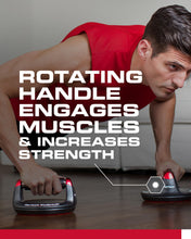 Load image into Gallery viewer, Perfect Pushup Elite - Rotating Handle Design with Steel Ball Bearings for Smooth, Effortless Handle Rotation - Ergonomic Grips, 8" Base & Textured, Non-Slip Bottom Treads - Supports up to 400lbs