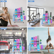 Load image into Gallery viewer, NBTORCH Yoga Mat Storage Rack for Dumbbells and Kettlebells, (Hold Up to 440 Lbs)