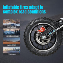 Load image into Gallery viewer, 58CC 4-Stroke Kids Mini Dirt Bike, 8-14 Gas Powered Off-Road Motorcycle, Pocket Pit Trail Bikes W/EPA Approved (BlueWhite)