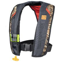 Load image into Gallery viewer, BLUESTORM Stratus 35 Inflatable Life Jacket PFD for Adults (Max5 Camo) | US Coast Guard (USCG) Approved Automatic Self Inflating Life Vest Preserver with Manual Ripcord