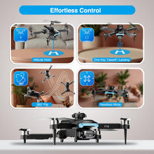Load image into Gallery viewer, F19 Drone With 1080p HD FPV Camera, 20 Min Flight 360° Flips Brushless Motor RC Quadcopter With Altitude Hold, Obstacle Avoidance, 2 Batteries