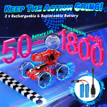 Load image into Gallery viewer, Amphibious Remote Control Car for Boys Kids - 4WD Waterproof 2.4 GHz 360°Rotation RC Stunt Car - Water and Land Pool Toys Cars