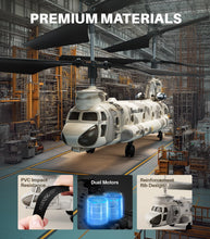 Load image into Gallery viewer, Remote Control Helicopter, S52H Military Transport RC Helicopters with Altitude Hold, One Key take Off/Landing, LED Light, Low Battery Reminder