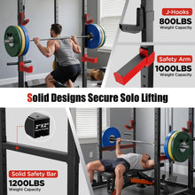 Load image into Gallery viewer, SPORTSROYALS Power Rack, Multi-Functional Power Cage, Squat Rack with Pulley System & LAT Pull Down
