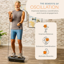 Load image into Gallery viewer, Lifepro HexaPlate Lite Vibration Plate Exercise Machine — Magnetic Acupoints, 99 Speeds & 10 Presets Vibration Platform Machine with Resistance Bands — Vibrating Plate for Lymphatic Drainage & Toning