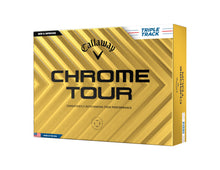 Load image into Gallery viewer, Callaway Golf Chrome Tour Golf Balls (Triple Track (White)
