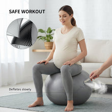 Load image into Gallery viewer, FITMIND Extra Thick Yoga Ball with Training Instruction, Anti-Burst Slip Resistant Exercise Ball