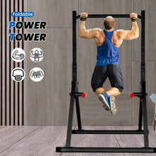 Load image into Gallery viewer, DOBESTS Power Tower Pull Up Bar Free Standing - Black Style 2