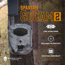 Load image into Gallery viewer, Spartan Camera GoCam2 Cellular-2 Pack, APP Control Trail Camera, 4G LTE, 1080P Video, FHD Photos, No Glow, Night Vision, Motion Activated, IP65 Water Resistant (Spartan Areus, Verizon)