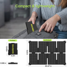 Load image into Gallery viewer, MARBERO Solar Powered Generator 88Wh, 120W Surge with 25W Solar Panel Kit