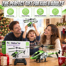 Load image into Gallery viewer, WANJUBOBO Remote Control Helicopter, RC Helicopter for Kids & Adults, Green