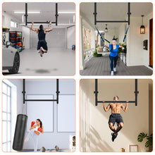 Load image into Gallery viewer, HWOOUSA 48" Ceiling Mount Pull Up Bar - Black