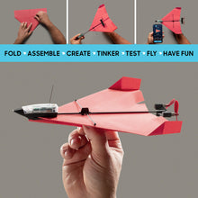 Load image into Gallery viewer, 4.0 The Next-Generation Smartphone Controlled Paper Airplane Kit, RC Controlled. Easy to Fly with Autopilot & Gyro Stabilizer